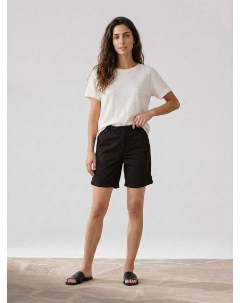 Schwarze Qeep-Shorts