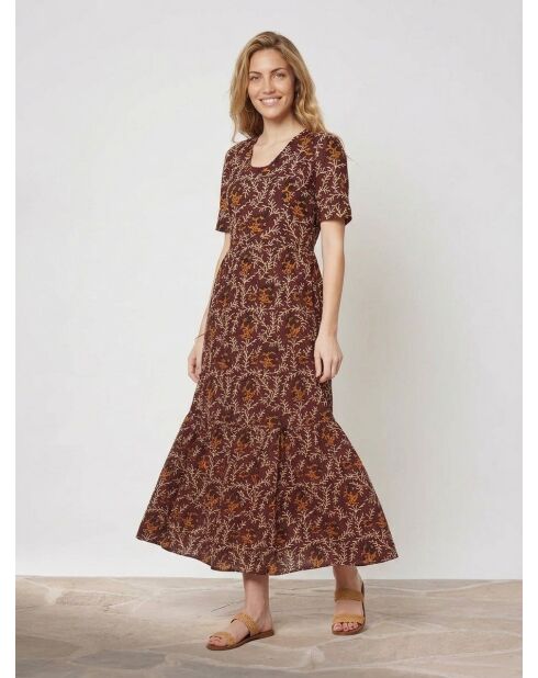 Vestido largo burdeos Joy