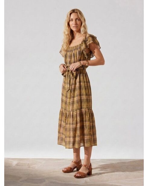 Olivgrünes Kleid Odilon