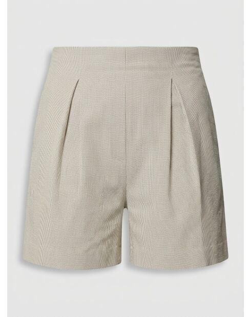 Wit/marineblauwe korte broek van Lenon