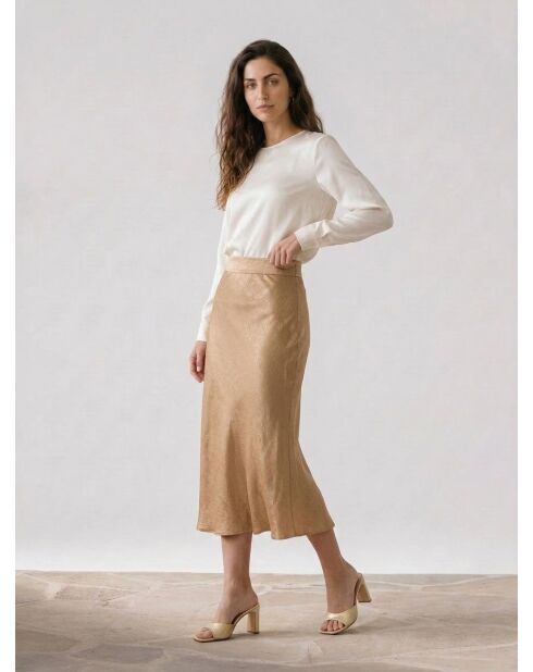 Falda Gandia camel