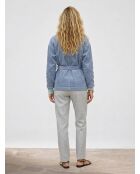Veste en Velours côtelé Lola bleu violet