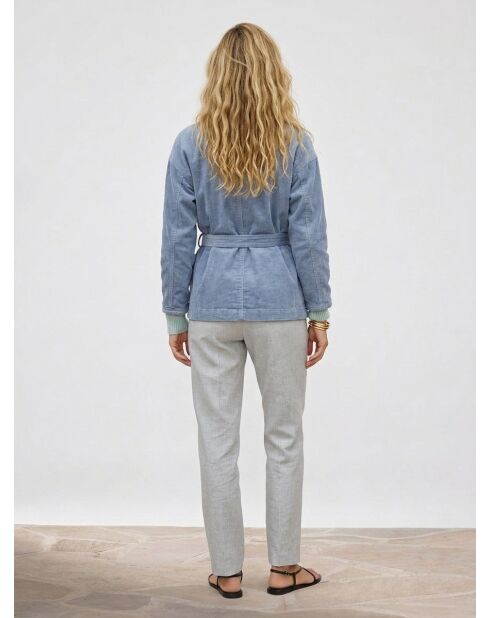 Chaqueta de pana azul violeta Lola