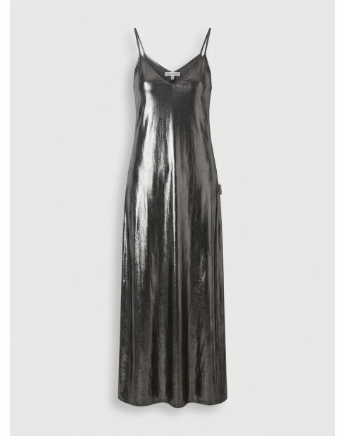 Silbernes Kleid Qarelli