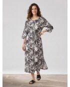 Palmenkleid Caylia aus Baumwolle und Leinen