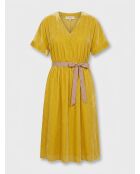 Robe Hoek fluide jaune