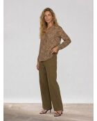 Beigefarbene Bluse Emra