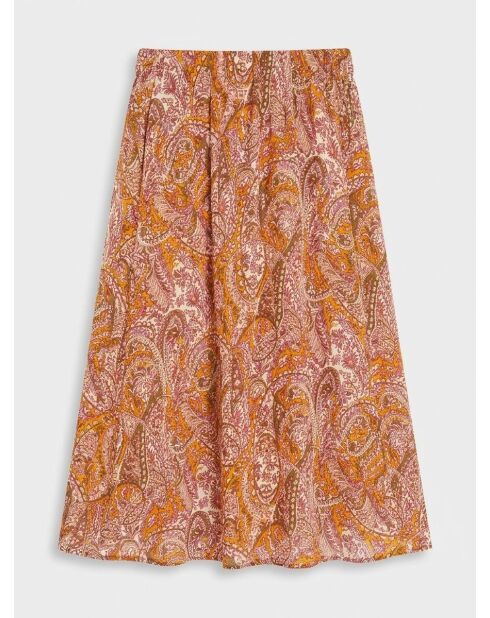 Gonna midi Ruiz con stampa fantasia multicolor