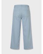 Lichtblauwe jeans met wijde pijpen Amy