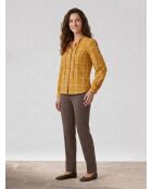 Albi ockerfarbene Bluse