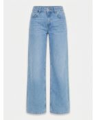 Hellblaue Flare-Jeans