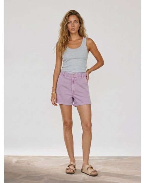 Pantalones cortos de mezclilla Purple Beach Sun Light