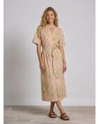 Popelinekleid Erminio mit mehrfarbigem Garrigue-Print