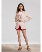 Jacke Qornala ecru/rot