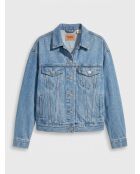 721 Skinny-Jeans mit hohem Bund, blau