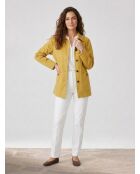Leichte khakifarbene Loom Jacke aus Twill