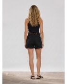 Schwarze Soeli Jeansshorts