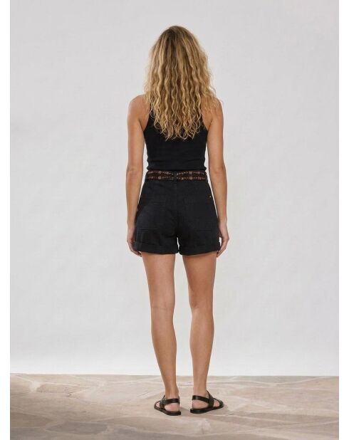 Pantalones cortos vaqueros Soeli negros