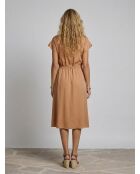 Rivelyn lockeres und fließendes taupefarbenes Kleid