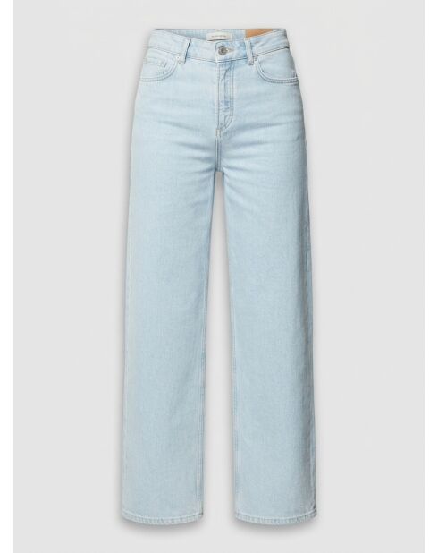 Hellblaue Widefit-Jeans mit hoher Taille