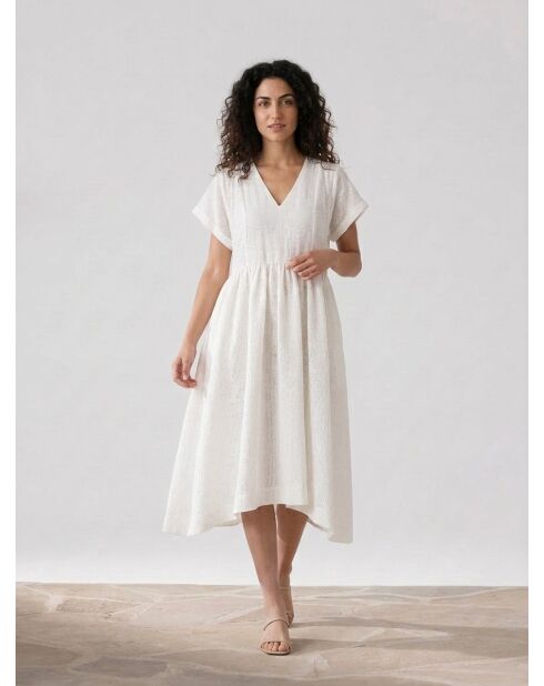 Marcel Dress Cloud Dancer weißes langes Kleid