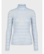 Camiseta Poppy azul/crudo