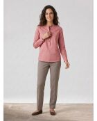 Blouse en Coton & Soie Cannes rose