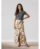 Geric flame olijfkleurige rok