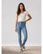 721 High Rise blaue Skinny-Jeans