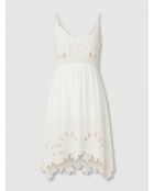 Vestido blanco bordado