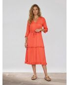 Abito midi rosso