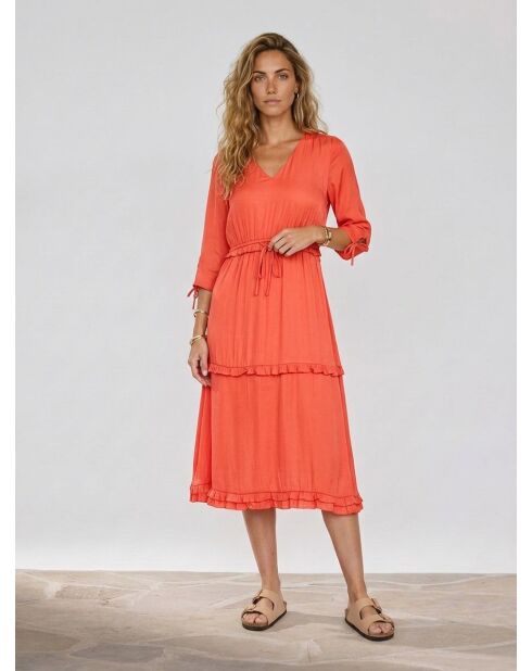 Abito midi rosso