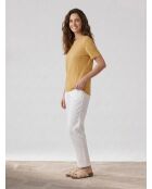 Camiseta Ariba 100% lino y lino en beige
