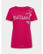Camiseta estampada rosa/multicolor