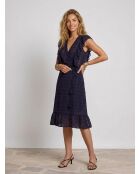 Vestido azul marino Qat
