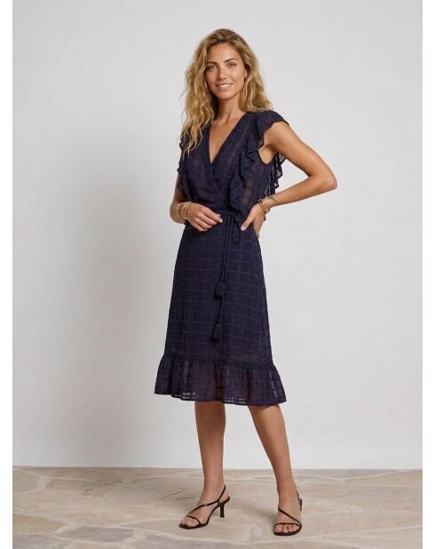 Vestido azul marino Qat