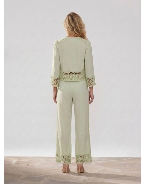 Mandelgrüne Tevy-Bluse