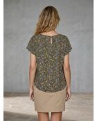 T-shirt Jungle con stampa kaki/multicolore