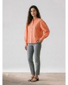 Hemd Laurie aus Bio-Baumwolle locker orange