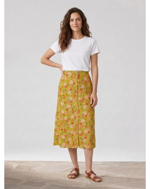 Rock mit Aratase-Anis-Print
