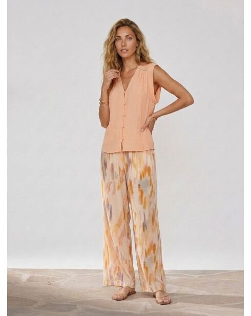 Nudefarbenes Top Moonbeam