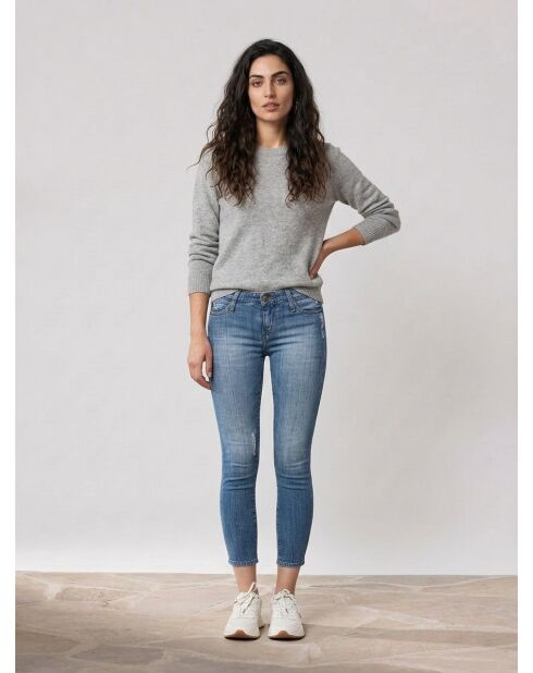 Jean Somain blauer Jeans-Delavé