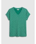 T-Shirt Tama imprimé graphique chlorophylle
