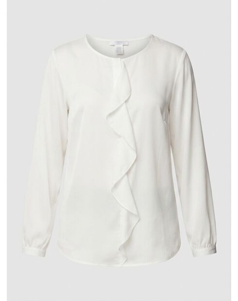 Camisa Ciano beige nieve con volante