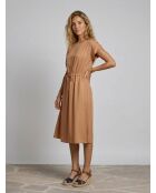 Rivelyn lockeres und fließendes taupefarbenes Kleid