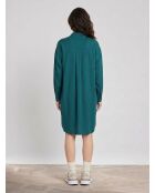 Mittelgrünes Krawattenkleid Brama
