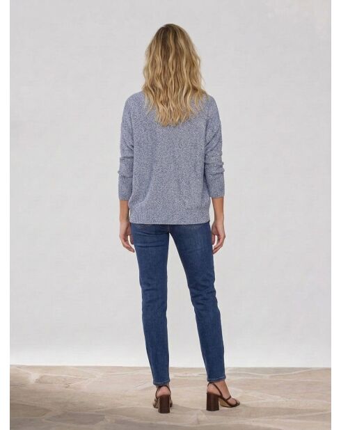 Sylvie Indigo Heather Cardigan aus 100% Bio-Baumwolle
