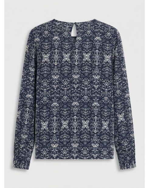 Blusa Leandra azul marino