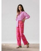 Clony Hemd in Fuchsia/Ecru