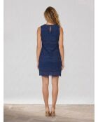 Marineblaues Baumwollkleid Carla